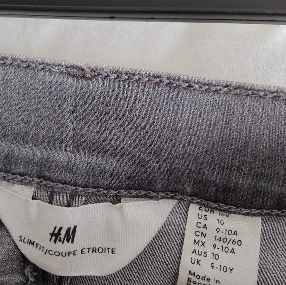 H&M STRETCH GREY JEANS KIDS 10 - Picture 3 of 4